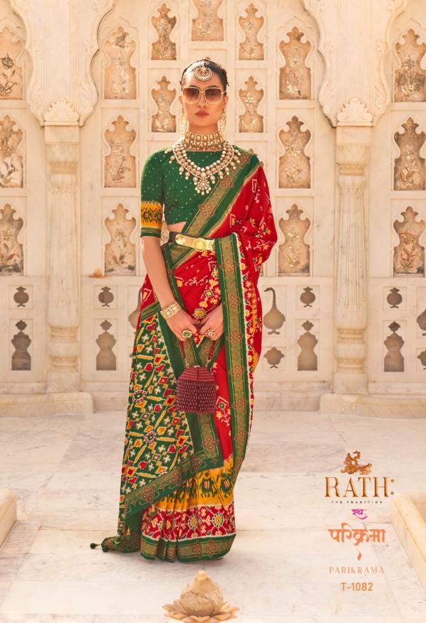 Rath Parikrama Designer Smoothy Patola Silk Saree Collection